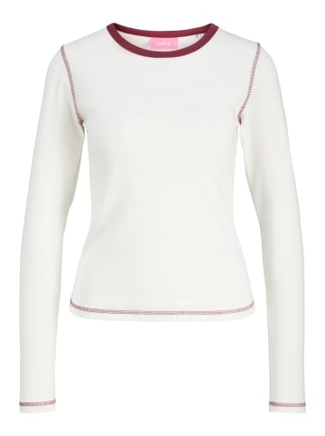 JJXX Langarm-T-Shirt in Cloud Dancer