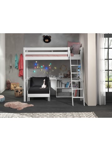 58 aufm Kessel HOCHBETT Karolina 209x190x165 aus Massivholz+MDF in Weiß