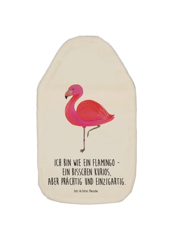 Mr. & Mrs. Panda Wärmekissen Flamingo Classic mit Spruch in Weiß