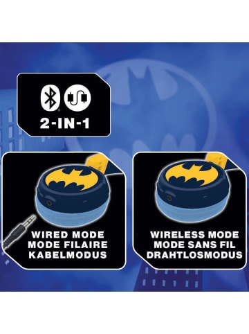 Lexibook Batman 2-in-1 Bluetooth® & Kabel-Kopfhörer faltbar