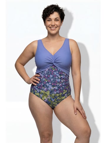 Ulla Popken Badeanzug in iris