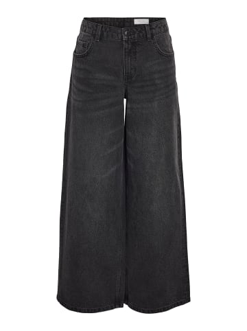 Noisy may Wide Fit Jeans in Black Denim