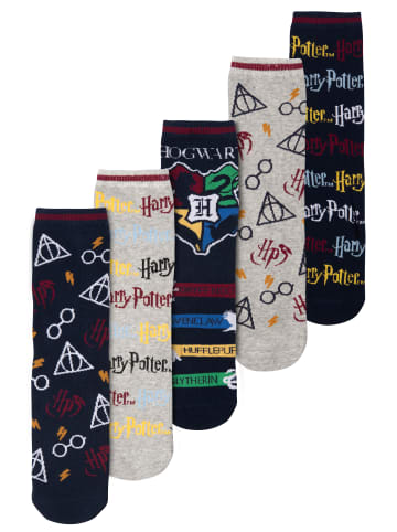 Harry Potter 5er Pack Harry Potter Socken Sneaker 40-45 in Mehrfarbig