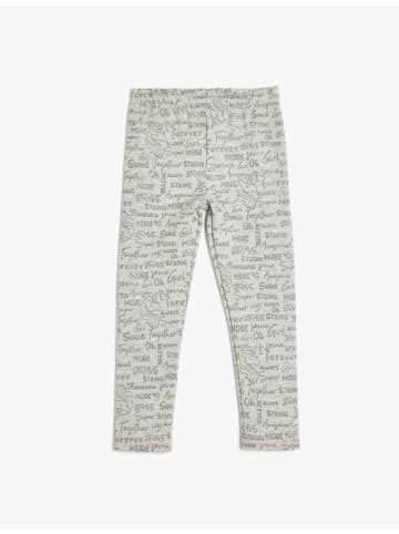 KOTON Leggings in Grau Gemustert