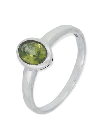 mantraroma 925er Silber - Ringe mit Peridot facettiert