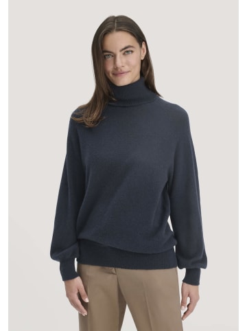 Hessnatur Strick Rollkragen Pullover in marine