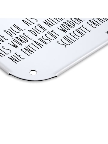 Mr. & Mrs. Panda Schild Corgie mit Spruch in Weiß