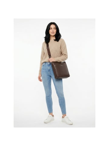 Mandarina Duck Mellow Leather Umhängetasche Leder 30 cm espresso