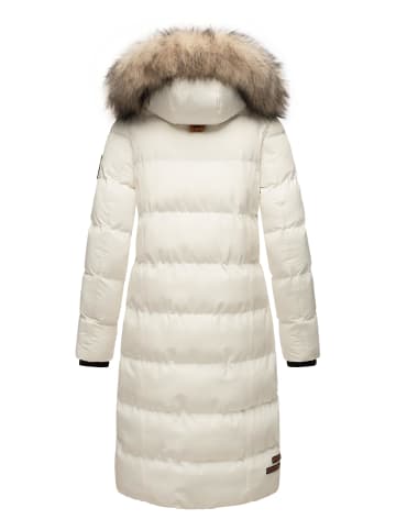 Marikoo Steppmantel Schneesternchen in Off White