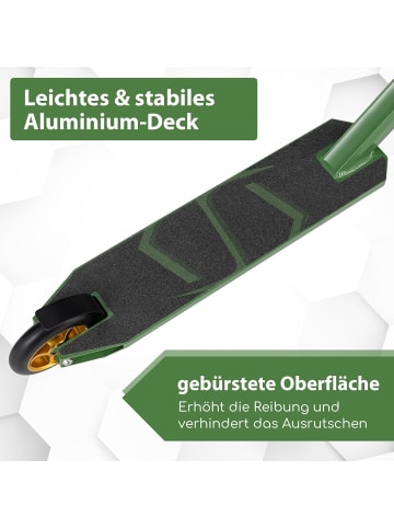 COSTWAY Stunt Scooter ab 10 Jahren in Grün