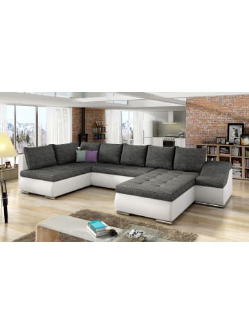 MF Design Gio Recamiere Rechts in Schwarz -  (L) 190 x (B) 351 x (H) 82 cm