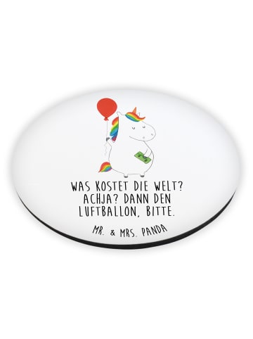 Mr. & Mrs. Panda magnet Einhorn Luftballon mit Spruch in Weiß