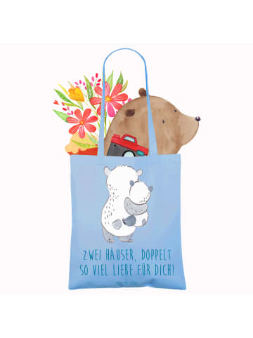Mr. & Mrs. Panda Tasche Trennung von den Eltern mit Spruch in Sky Blue