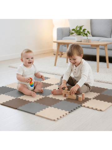 LittleTom Baby Spielmatte Sonia 27-tlg. im 3 Farben Mix