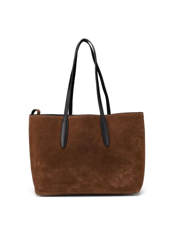 LIEBESKIND BERLIN Monogram Shopper Tasche Leder 47 cm in safari