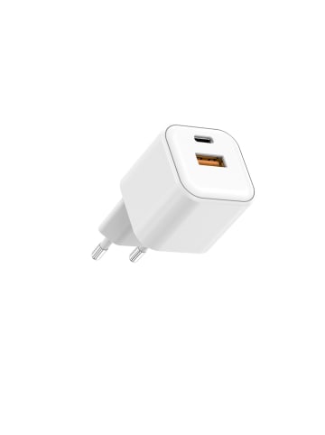 Anycubic Setty Wandladegerät USB-A + USB-C 20W LSGaN-AC-200 weiß