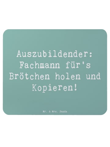 Mr. & Mrs. Panda Mauspad Spruch Auszubildender Profi mit Spruch in Meeresbrise