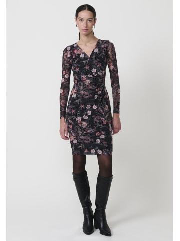KOROSHI Knielanges Midikleid mit langen Ärmeln in bunt