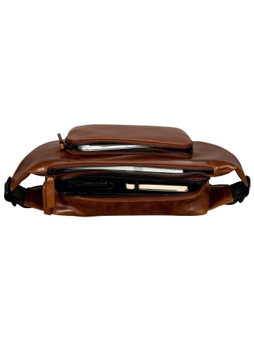 Leonhard Heyden Porto Gürteltasche Leder 28 cm braun