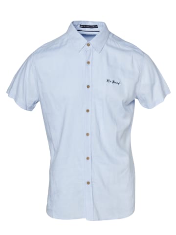 KOROSHI Kurzõrmeliges Hemd Leinen in blau