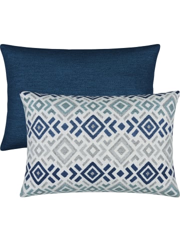 Erwin Müller Jacquard Kissenhülle 2er-Pack in dunkelblau