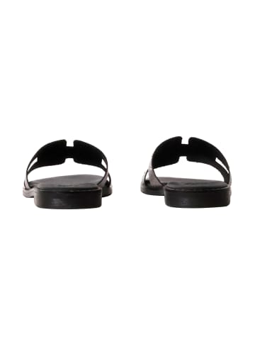 Oh! my Sandals Flache Ledersandalen Stahl