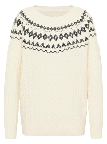 VIRITA Women Strick Pullover in Wollweiss
