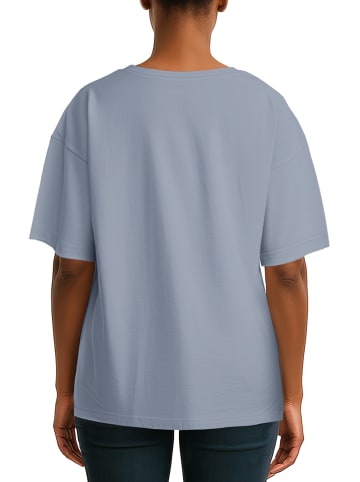 Reichstadt Reichstadt Regular Fit T-Shirt Damen Shoulder Drop 25RSW071 Light Blue S