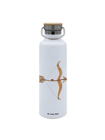 Mr. & Mrs. Panda Wasserflasche Sternzeichen Schütze ohne Spruch in Weiß