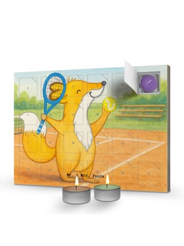 Mr. & Mrs. Panda duft adventskalender Fuchs Tennis spielen Desig... in Weiß