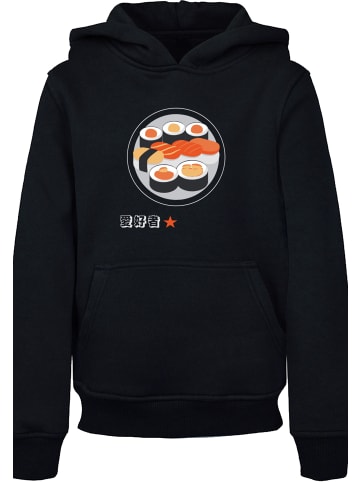 F4NT4STIC Hoodie Sushi Japan in schwarz