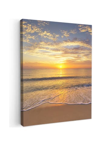 MuchoWow Leinwand bilder Sonnenuntergang Meer (BxH)