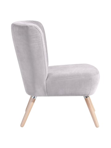 58 aufm Kessel SESSEL Kassi Bezug Veloursstoff Buche natur / silber