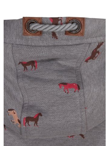 naketano Sweat Kapuzenjacke Brazzo Dark Grey Melange (Small Horses)