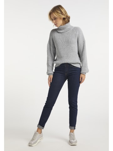 usha BLUE LABEL Damen Strickpullover in Grau Melange