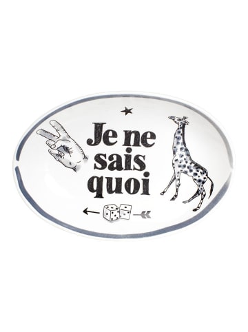 Ovale Schale Je ne sais quoi in Schwarz - 28,5cm