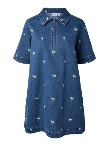 Pieces Jeanskleid in Medium Blue Denim