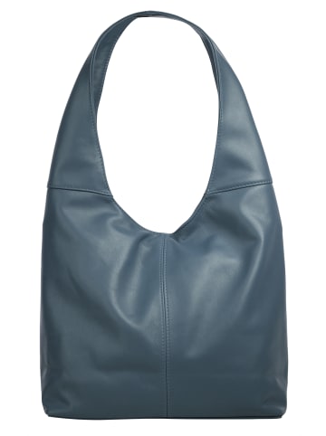piké Shopper echt Leder in blau