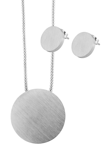 Adeliás Damen Halskette mit Anhänger – aus Edelstahl in silber