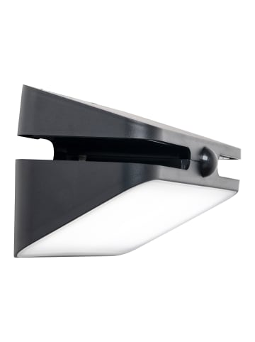 näve LED Solarleuchte "HÜRTH" in schwarz - (L)21 cm x (B)11.3 cm x (H)10.9 cm