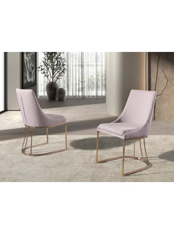 Angel Cerdá Stuhl 4182 in Grau/Rosa – (B)50 x (H)86 x (T)59 cm