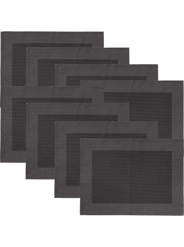 Erwin Müller Tischset 8er-Pack Lissabon in grau