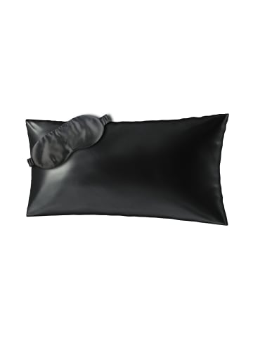 Ailoria BEAUTY SLEEP SET (80X40) Seidenkissenbezug + Maske in schwarz
