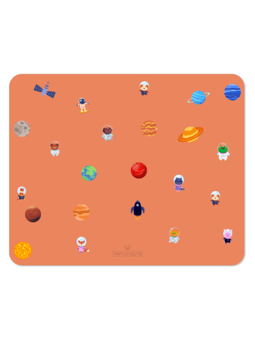 Tinyloaders XL Platzdeckchen Platzmatte Tischset frei von BPA, 65 cm x 50 cm, ASTRONAUT