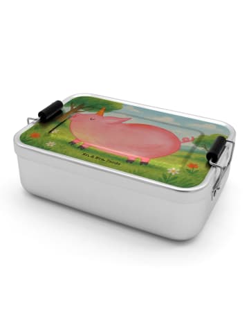 Mr. & Mrs. Panda Snackbox Einhorn Schwein Design ohne Spruch in Weiß