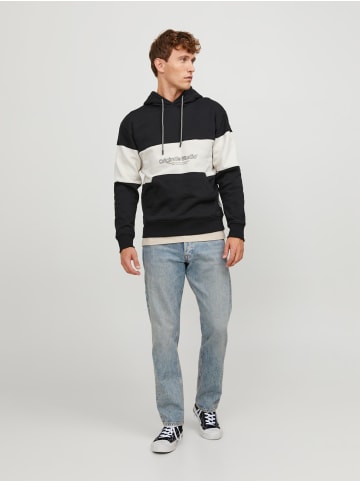 Jack & Jones Design Kapuzenpullover Hoodie mit Bauchtasche JORLAKEWOOD in Schwarz