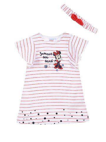 Disney Minnie Mouse 2tlg. Outfit: Kleid und Stirnband Schleife in Rot