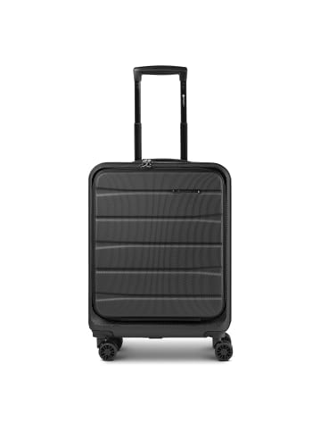 Franky Munich 4.0 4 Rollen Kabinentrolley 55 cm Laptopfach mit Dehnfalte black dull