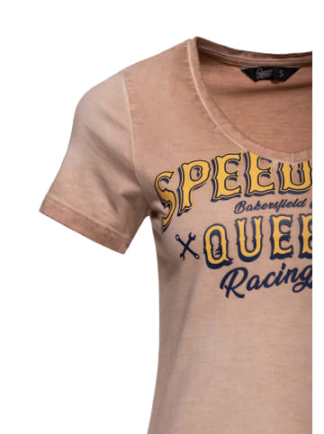 Queen Kerosin Queen Kerosin T-Shirt Speedway Queens in hellbraun