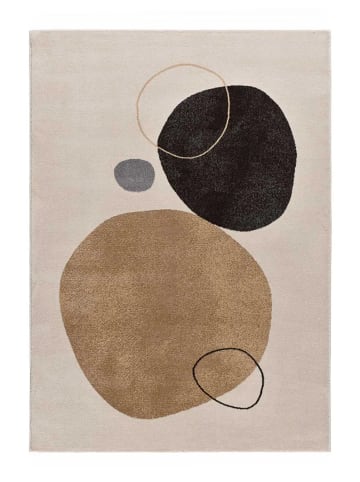 Atticgo Kurzflor-Teppich LESSIA in beige/schwarz
